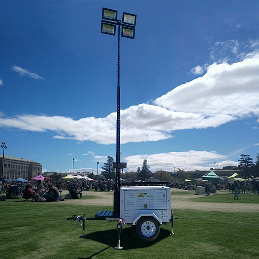 Mobile ied light towers